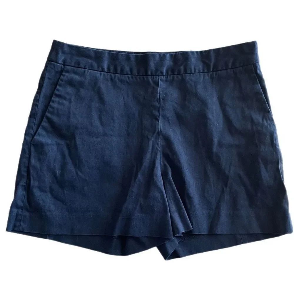 Everlane Black High-Rise Cotton Shorts